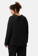 'Vigna' tunic – structured cotton-stretch & refined cut