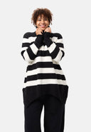 'Vella' knitted pullover – soft cotton blend with wool content