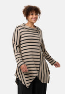 'Sienna' tunic - viscose-stretch, pointed hem