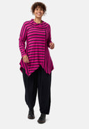'Sienna' tunic - viscose-stretch, pointed hem